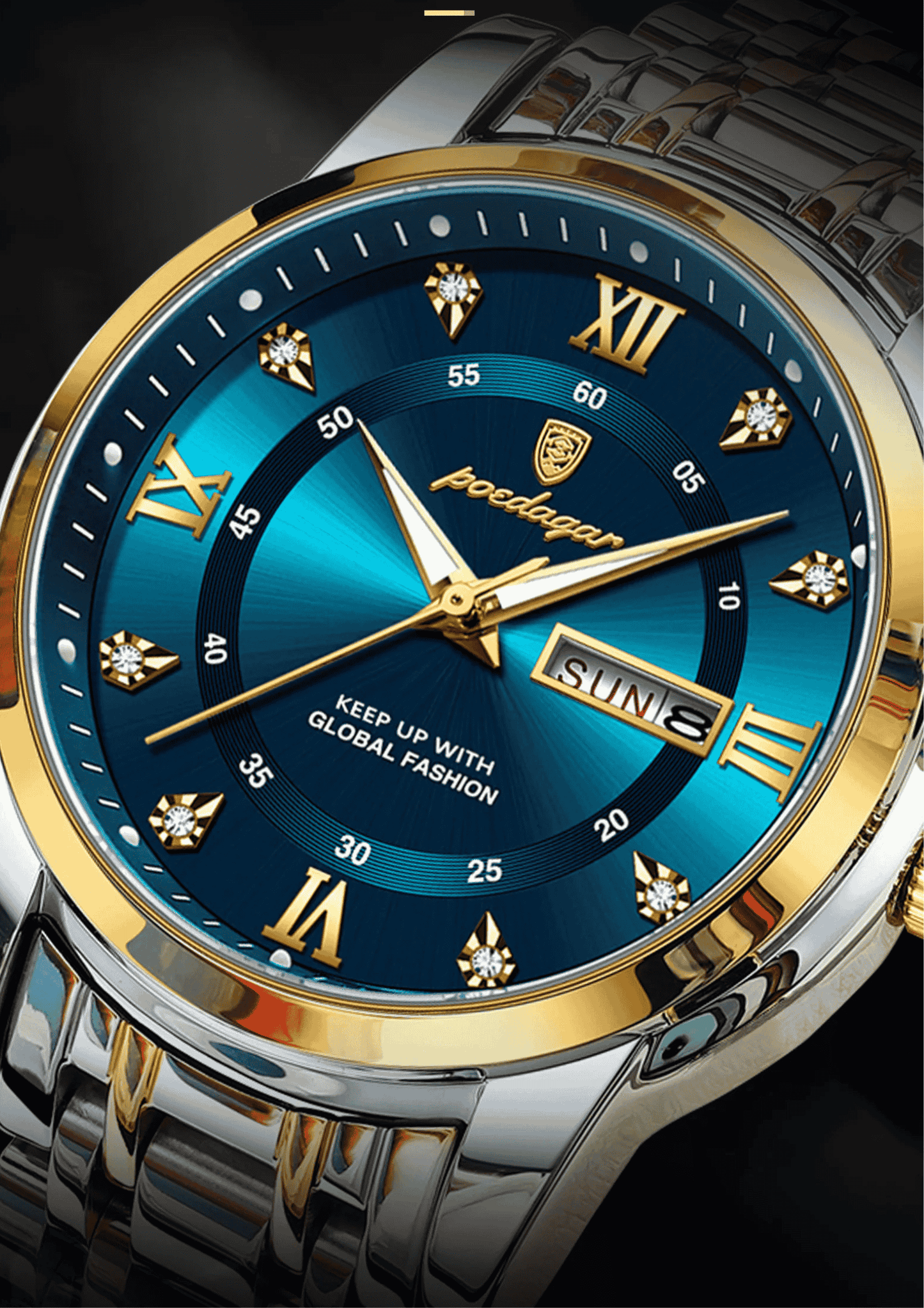 POEDAGAR Luxury Men's Watch
